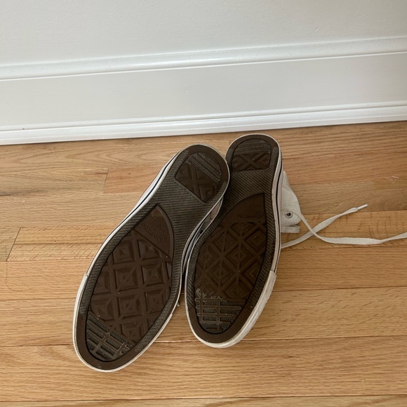 White Chuck Taylor All Star Canvas Converse Sneakers - Picture 6 of 6